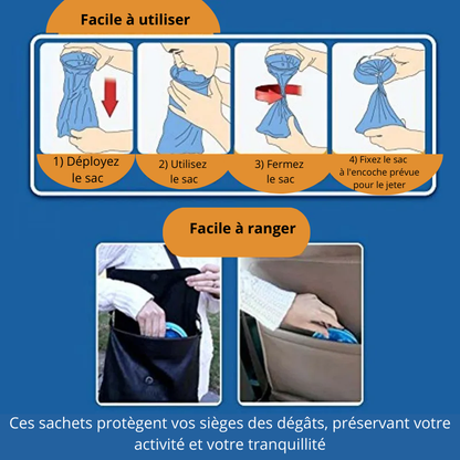 Sachets Jetables Anti-Vomissements - Lot de 10 Sachets